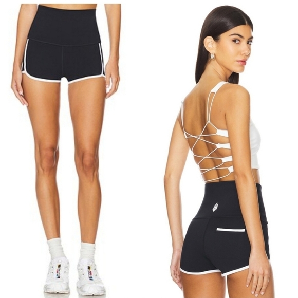 Free People Movement Black Island Time Short size Small NWOT - Picture 6 of 9